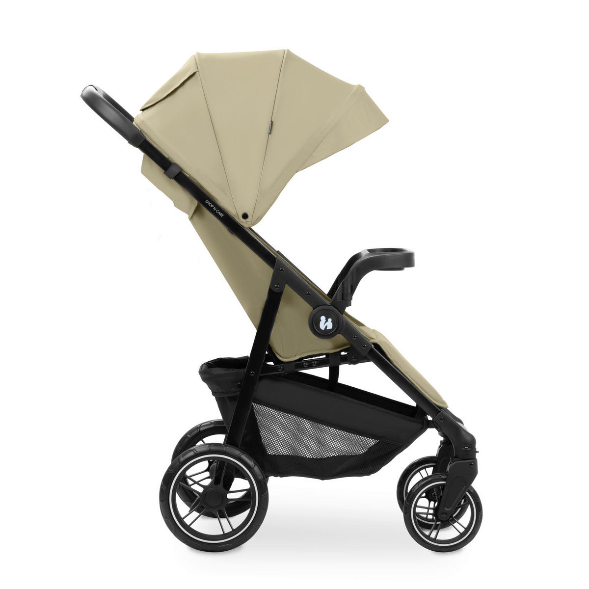 KINDERWAGENSET  Shop N Care Travel Set  Olive  - Schwarz/Olivgrün, Basics, Kunststoff/Textil (52/110/91cm) - Hauck