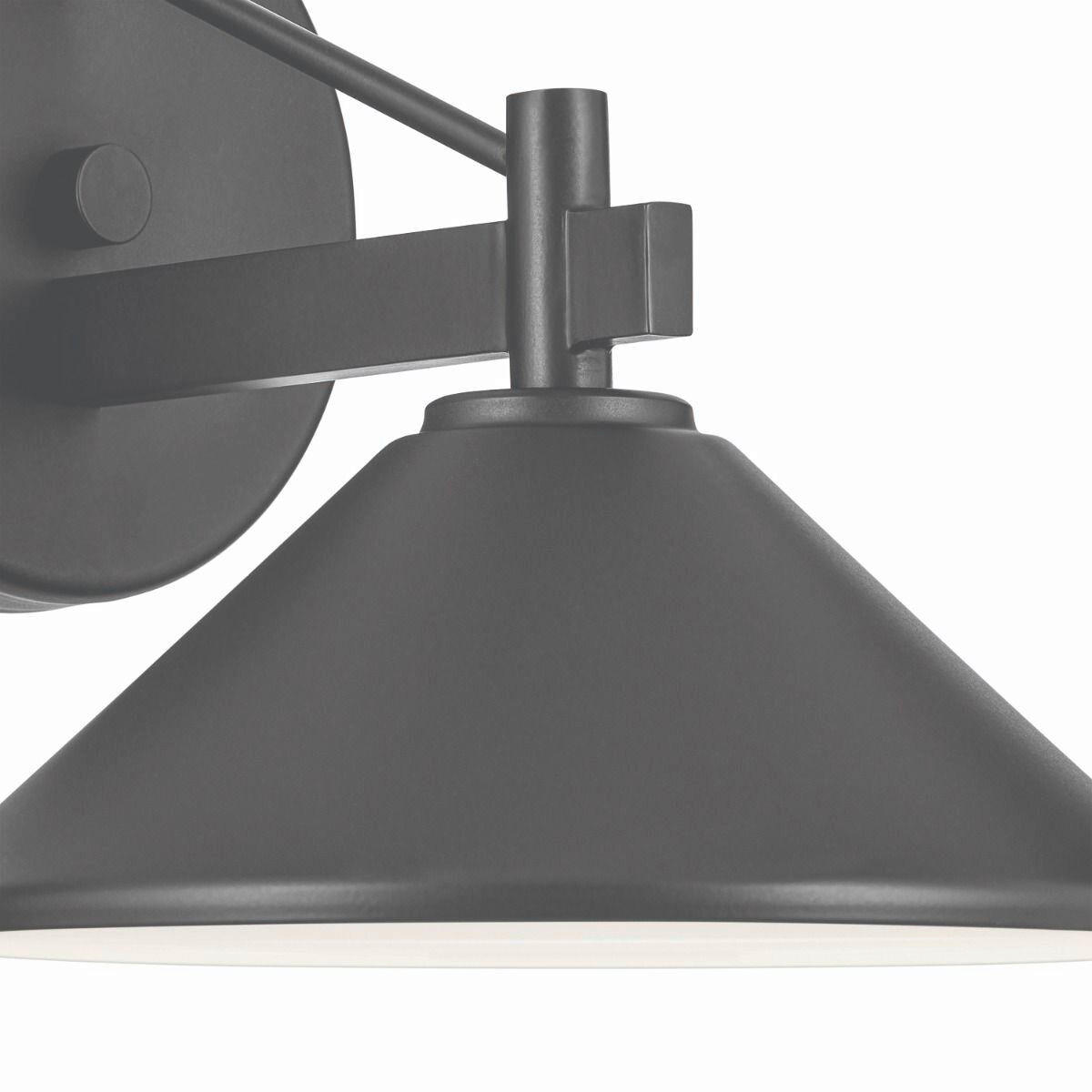 LED-WANDLEUCHTE Kichler 19,1/20,3/23,5 cm  - Schwarz, Design, Metall (19,1/20,3/23,5cm) - Elstead Lighting