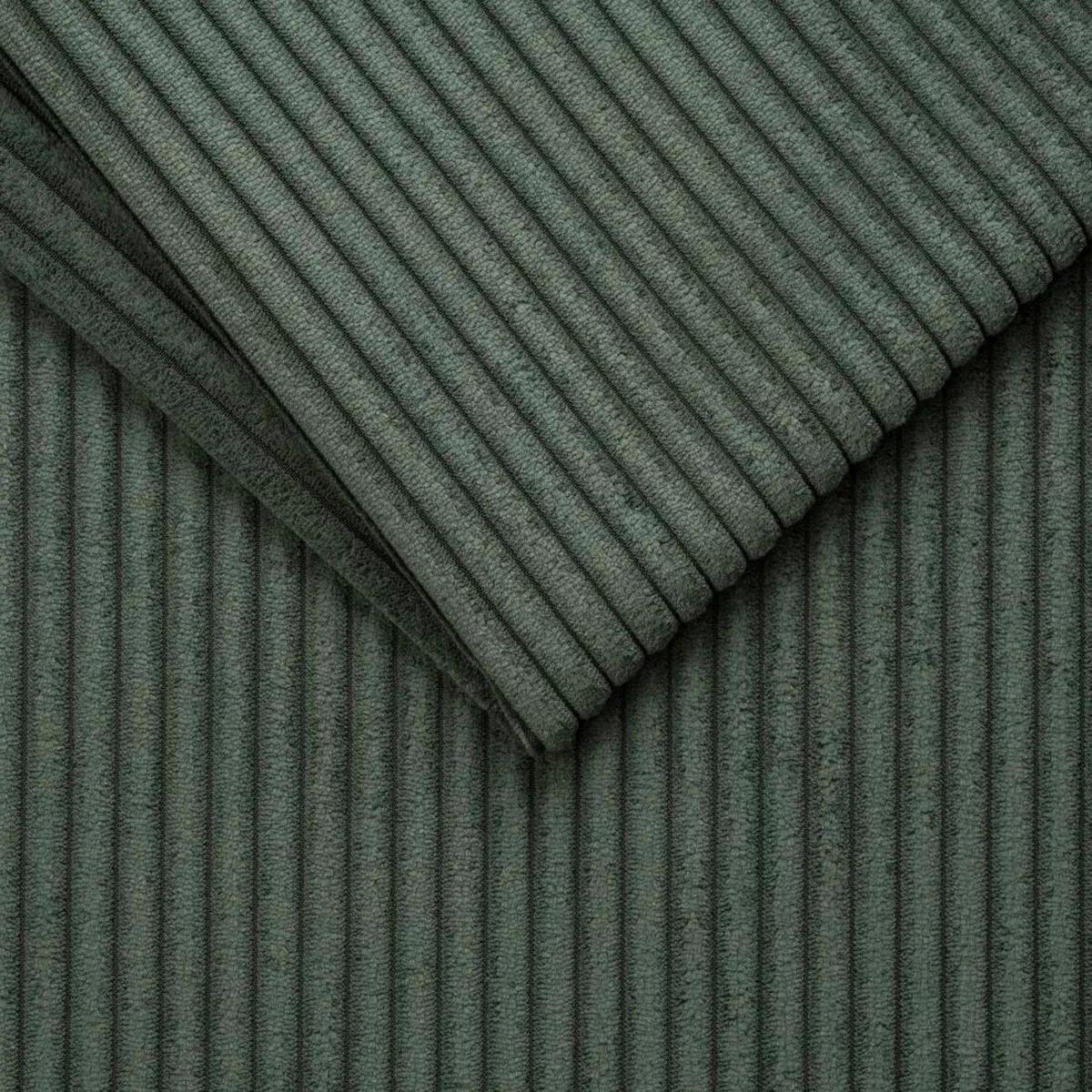 SCHLAFSOFA Cord Waldgrün  - Waldgrün/Schwarz, Konventionell, Holz/Textil (203/88/102cm) - Novel