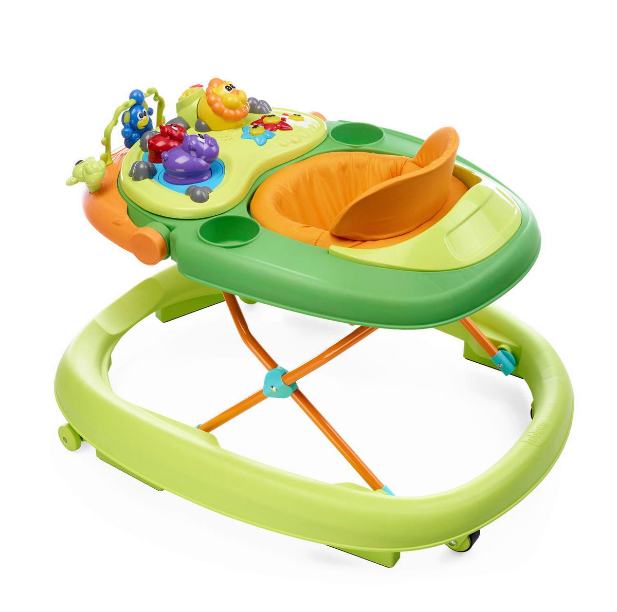 LAUFLERNWAGEN - Multicolor/Grün, Basics, Textil/Metall (47/45/81cm) - Chicco