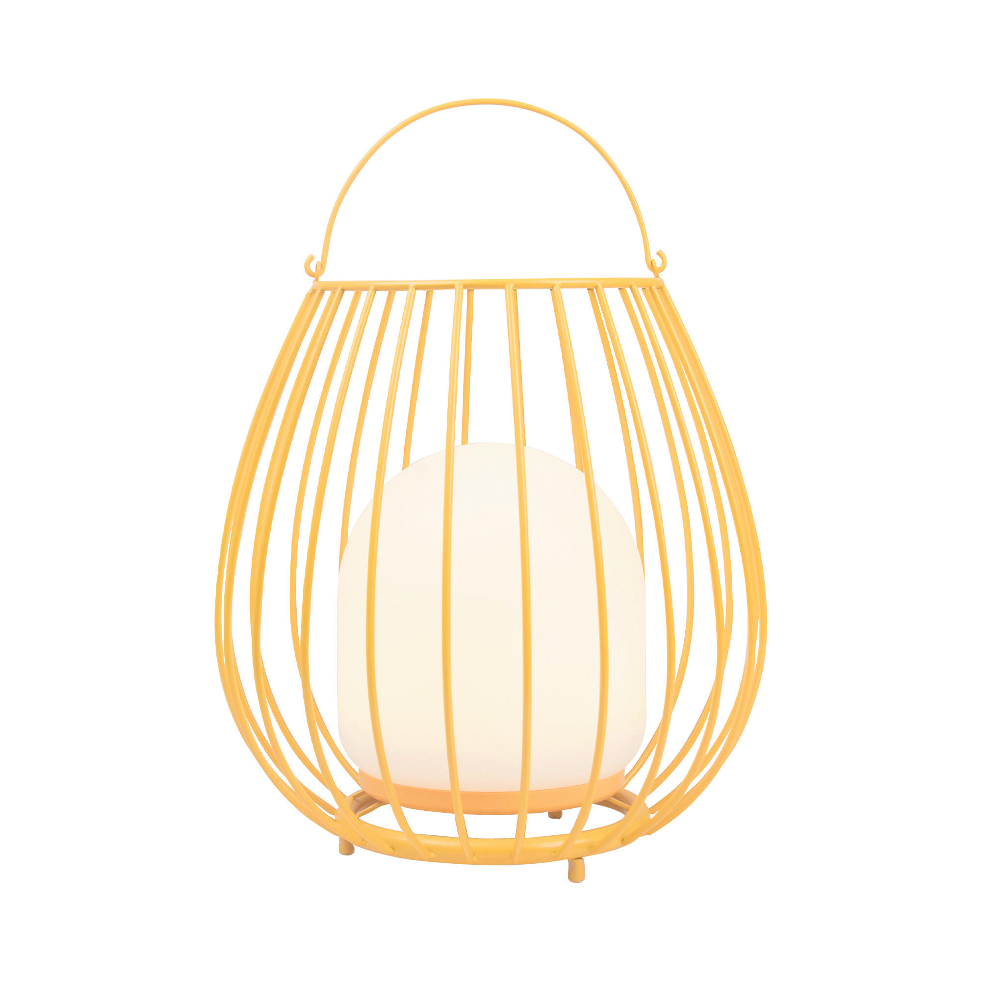 AKKU-TISCHLEUCHTE Jim 28/30 cm  - Weiß/Orange, Design, Kunststoff/Metall (28/30cm) - Nordlux