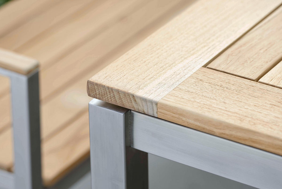 TISCHPLATTE in Holz 160/90/2,2 cm   - Teakfarben, Design, Holz (160/90/2,2cm) - Stern