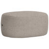 HOCKER in Textil Graubraun  - Graubraun/Schwarz, MODERN, Kunststoff/Textil (88/43/66cm) - Hom`in