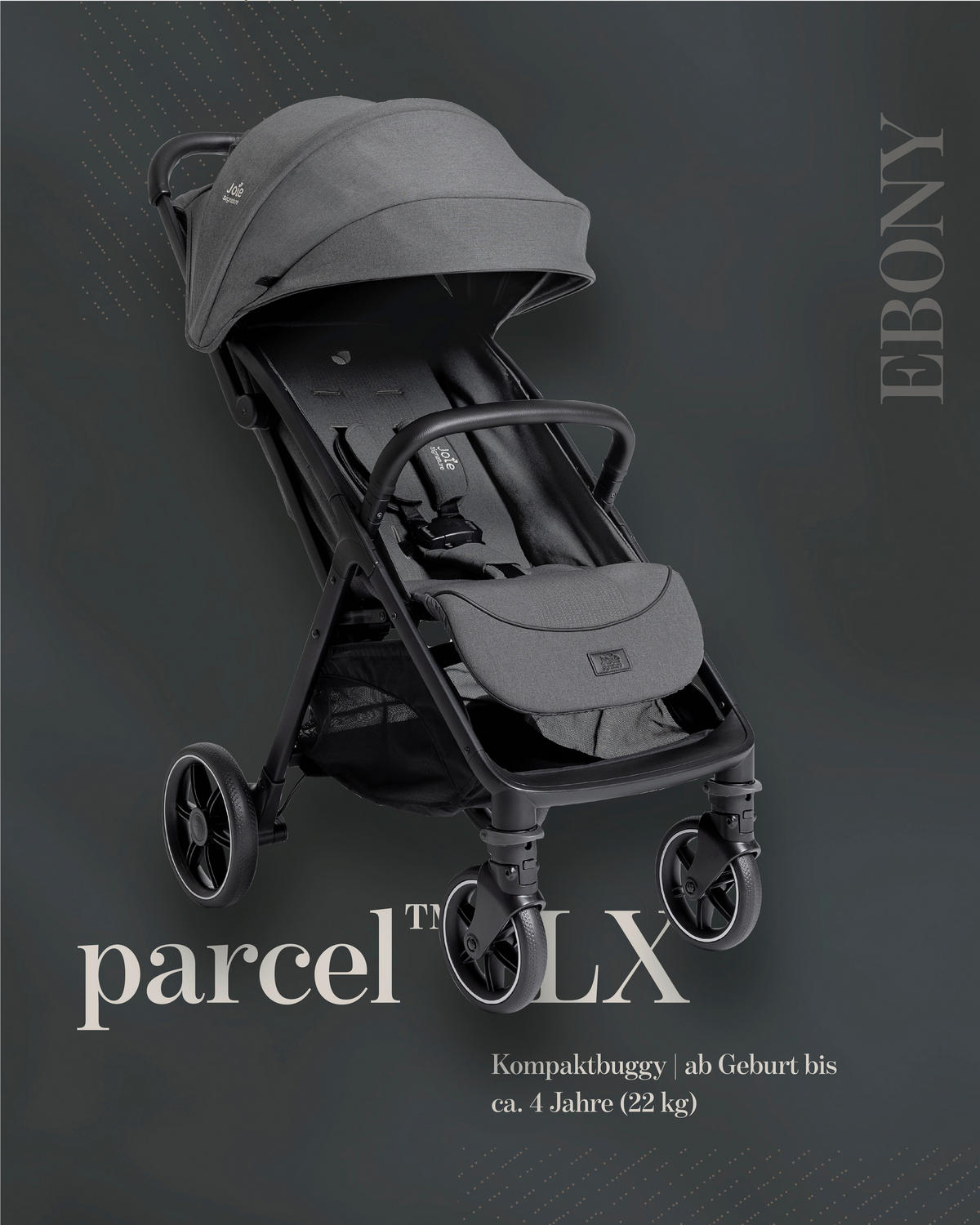 BUGGY Parcel LX  - Dunkelgrau, Basics, Textil (49,5/106/83,1cm) - JOIE SIGNATURE