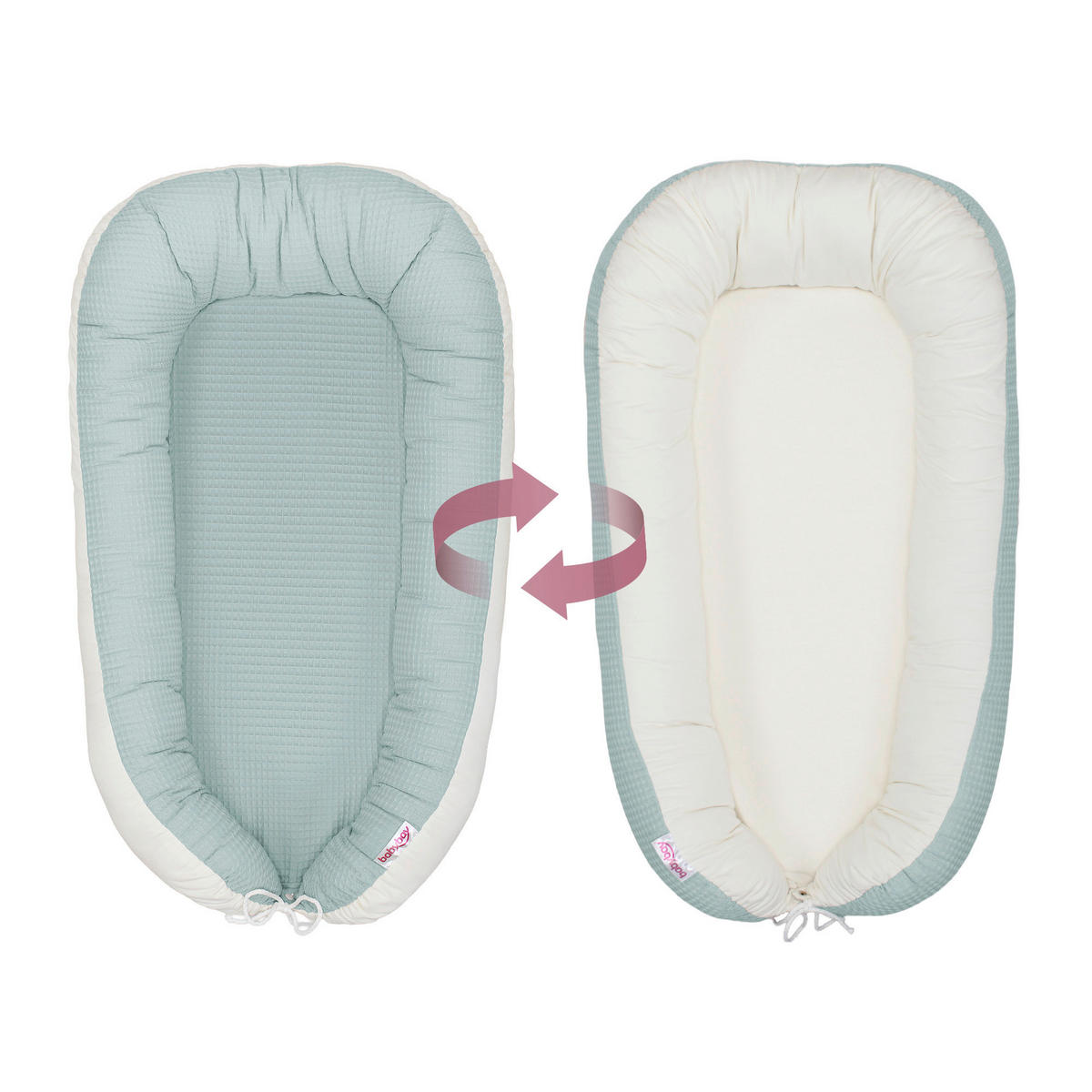 KUSCHELNEST babybay Kuschelnest Waffelpiqué  90/50/13 cm   - Hellblau, Basics, Textil (90/50/13cm) - Babybay