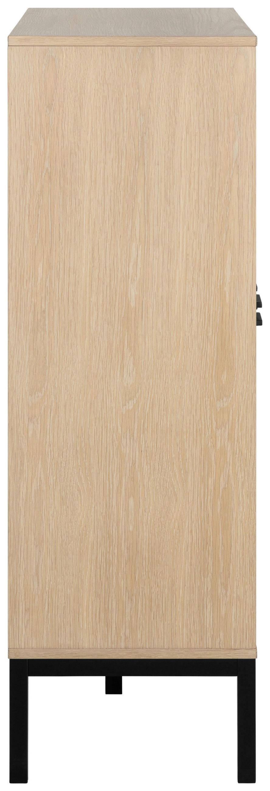 HIGHBOARD Kensington  in 91/120/40 cm  - Eichefarben/Schwarz, Trend, Holz/Holzwerkstoff (91/120/40cm)