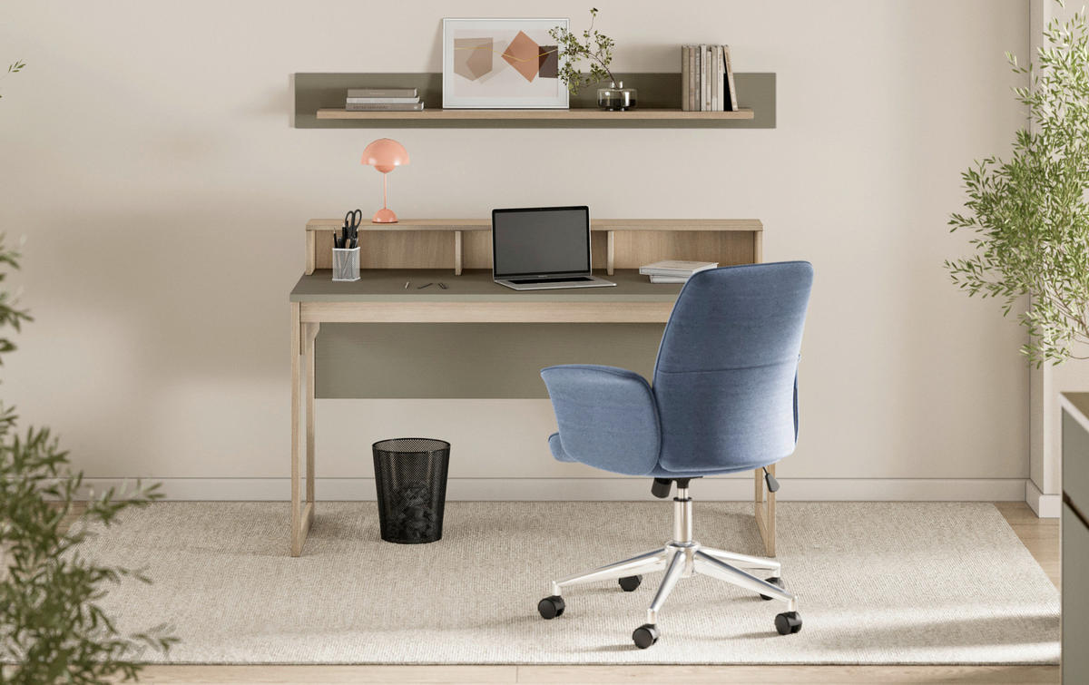 BÜRO - Eukalyptusholzfarben, Design, Holzwerkstoff (150/170/60cm) - MID.YOU