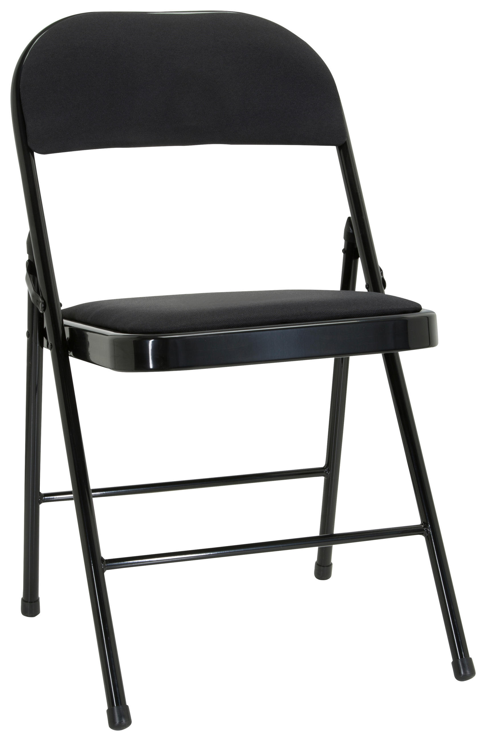 KLAPPSTUHL Flachgewebe Schwarz  - Schwarz, Basics, Textil/Metall (44/80/49cm) - MID.YOU