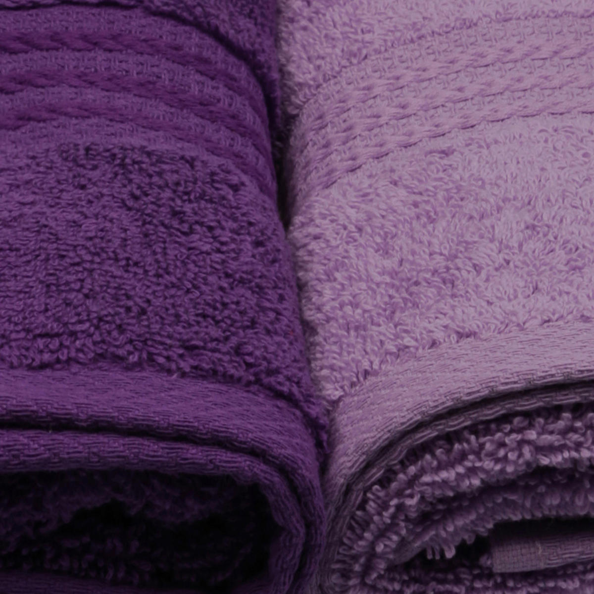 HANDTUCHSET Lila, Violett, Flieder 4-teilig  - Lila/Violett, Basics, Textil (50/90cm)