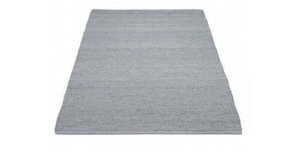 HANDWEBTEPPICH 250/350 cm Helsinki Blau, Grau  - Blau/Grau, Basics, Textil (250/350cm) - Linea Natura
