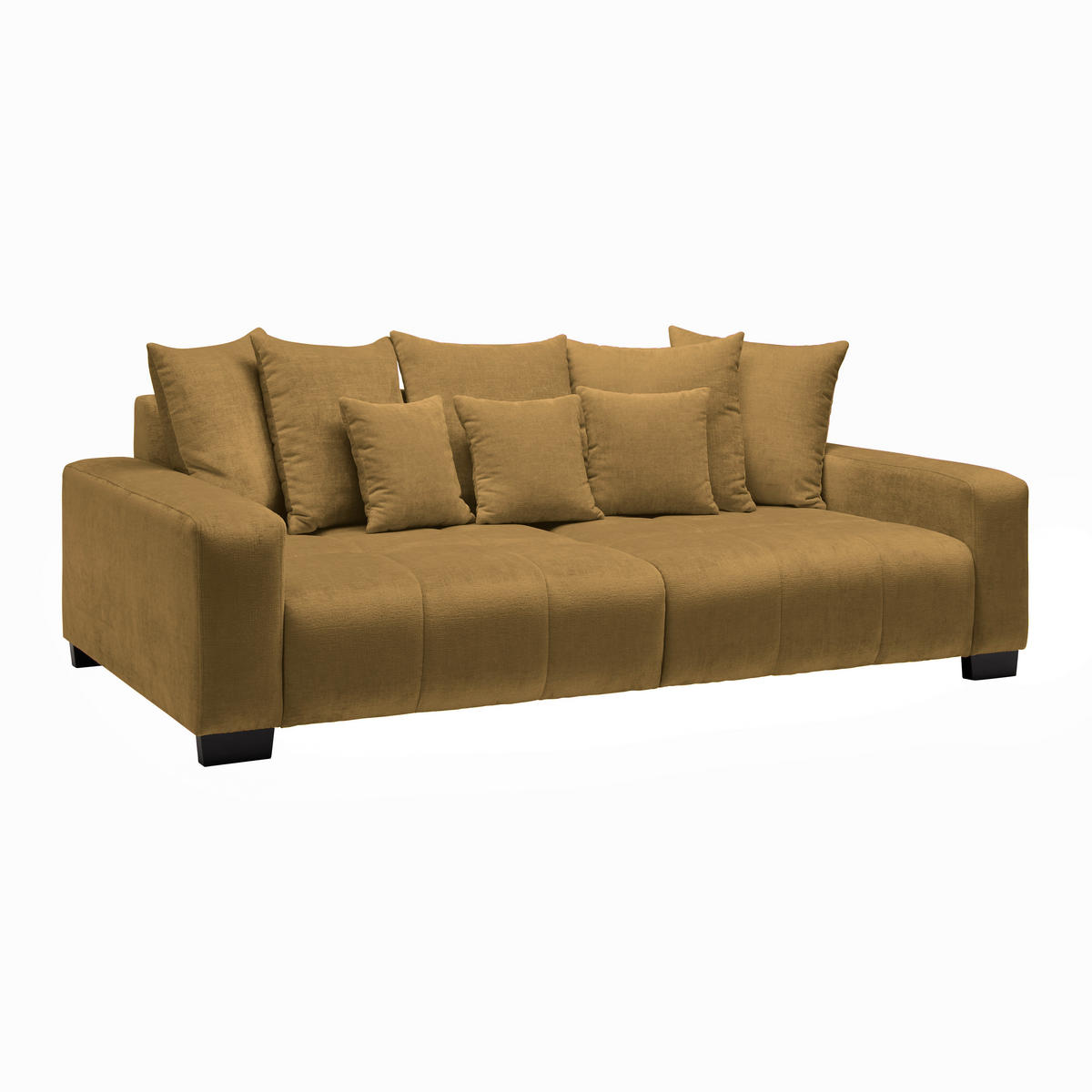 BIG SOFFA i honung  - honung/svart, Modern, trä (246/93/124cm) - MID.YOU