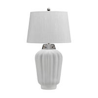 NAMIZNA SVETILKA  Elstead Bexley      30/56.2 cm       - barve niklja/bela, Design, kovina/tekstil (30/56.2cm) - Elstead Lighting