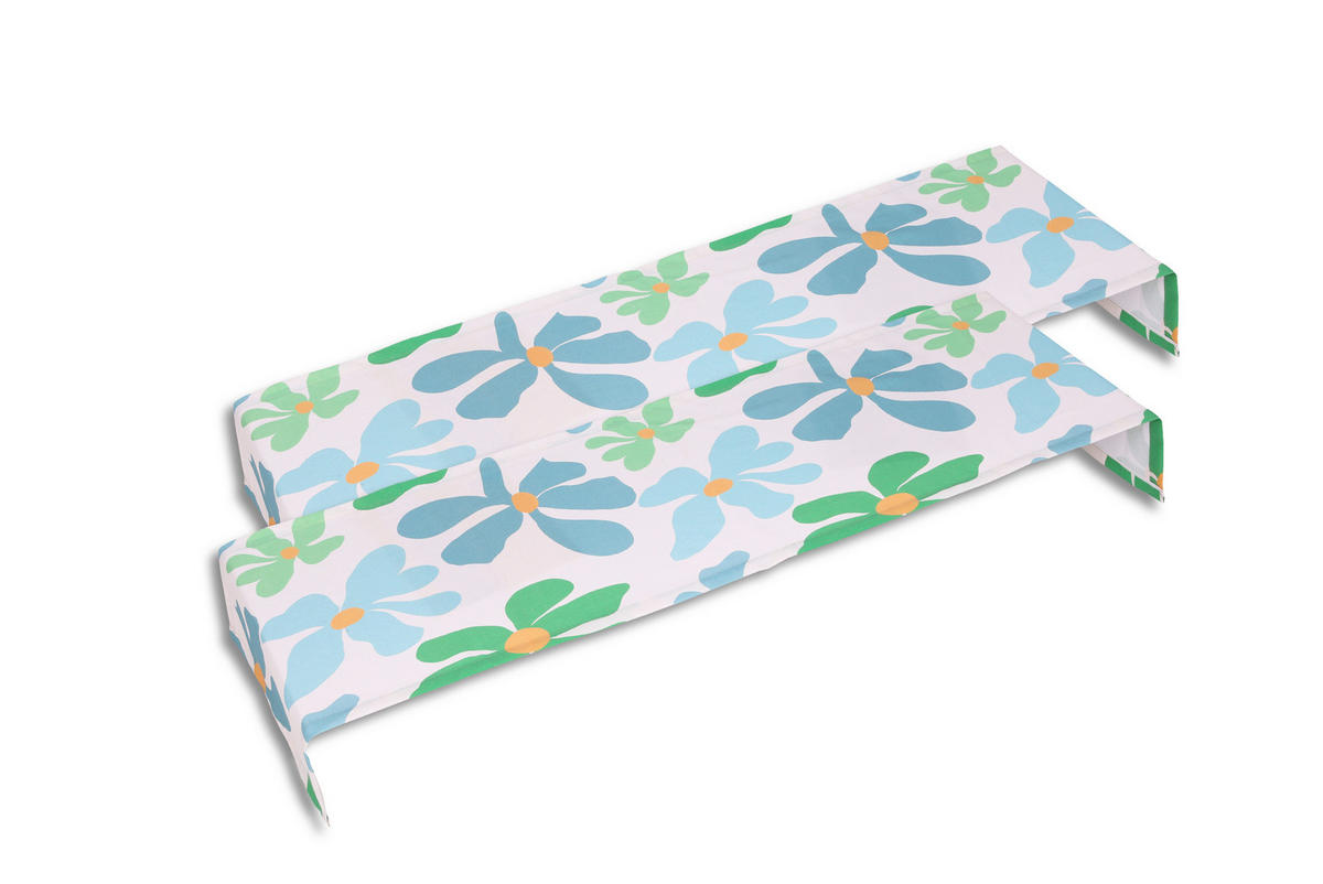 TISCHLÄUFER 40/140 cm  - Blau/Weiß, Basics, Textil (40/140cm)