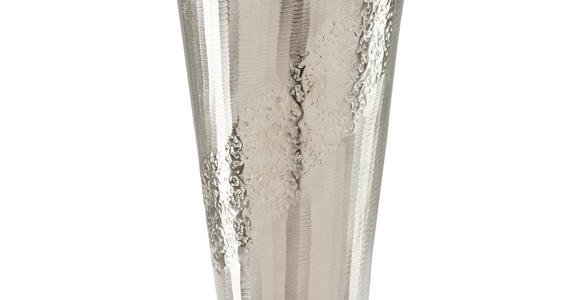 VASE 30 cm  - Nickelfarben, Design, Metall (15/30cm) - Ambia Home