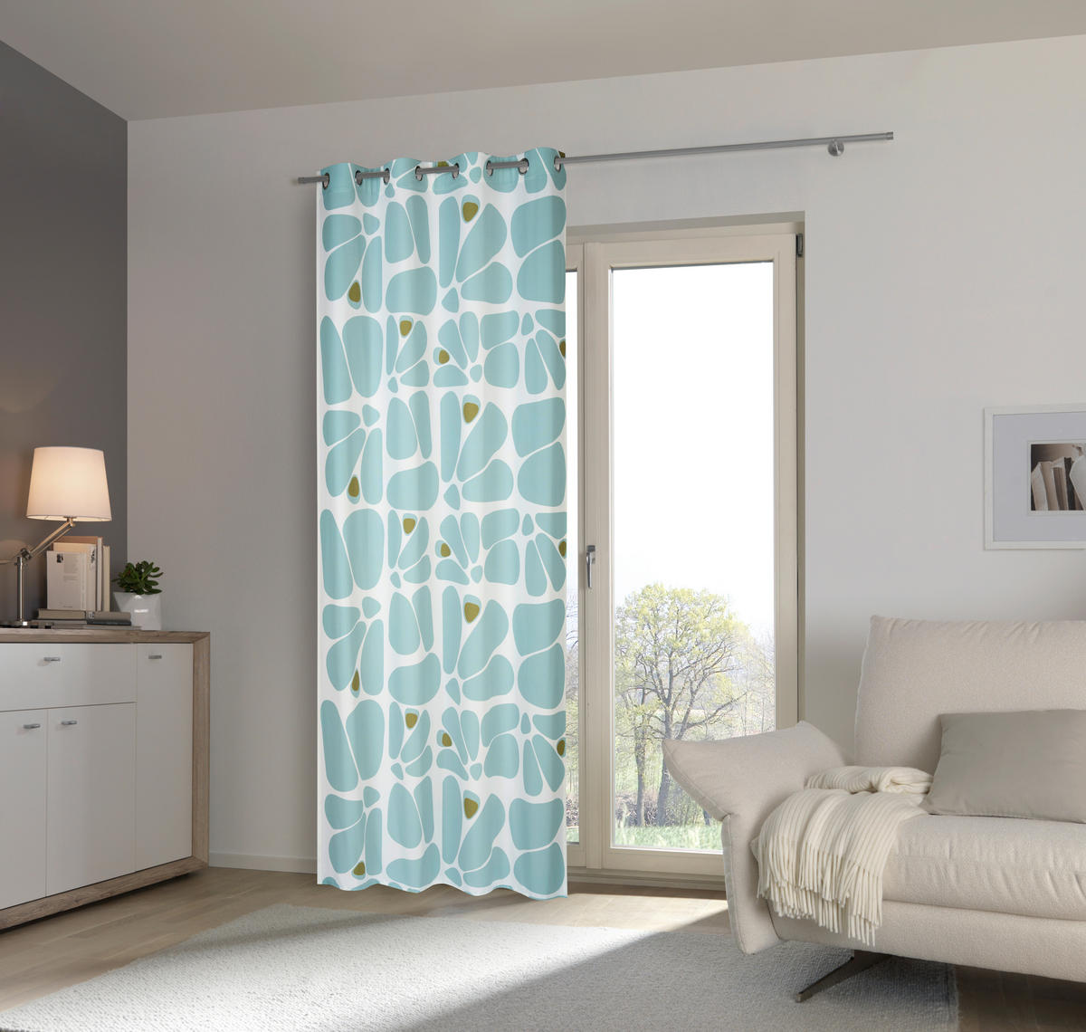 ÖSENSCHAL MIKKA blickdicht 140/245 cm   - Salbeigrün, Design, Textil (140/245cm) - Esposa
