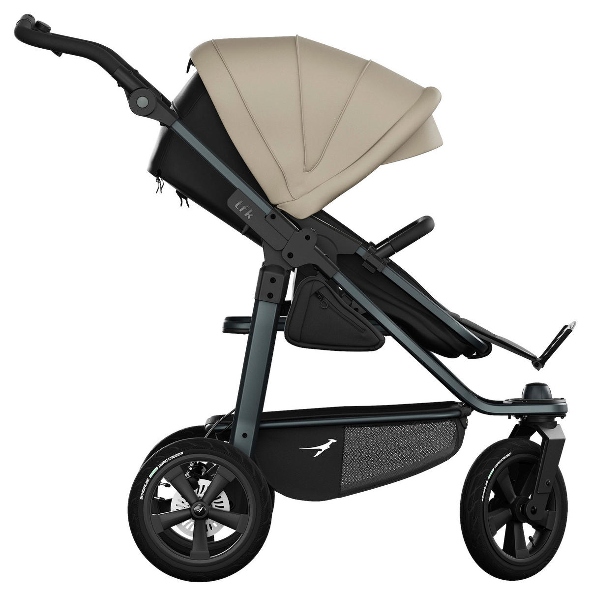 KOMBIKINDERWAGEN  - Anthrazit, Basics, Metall (57/111/120cm) - TFK