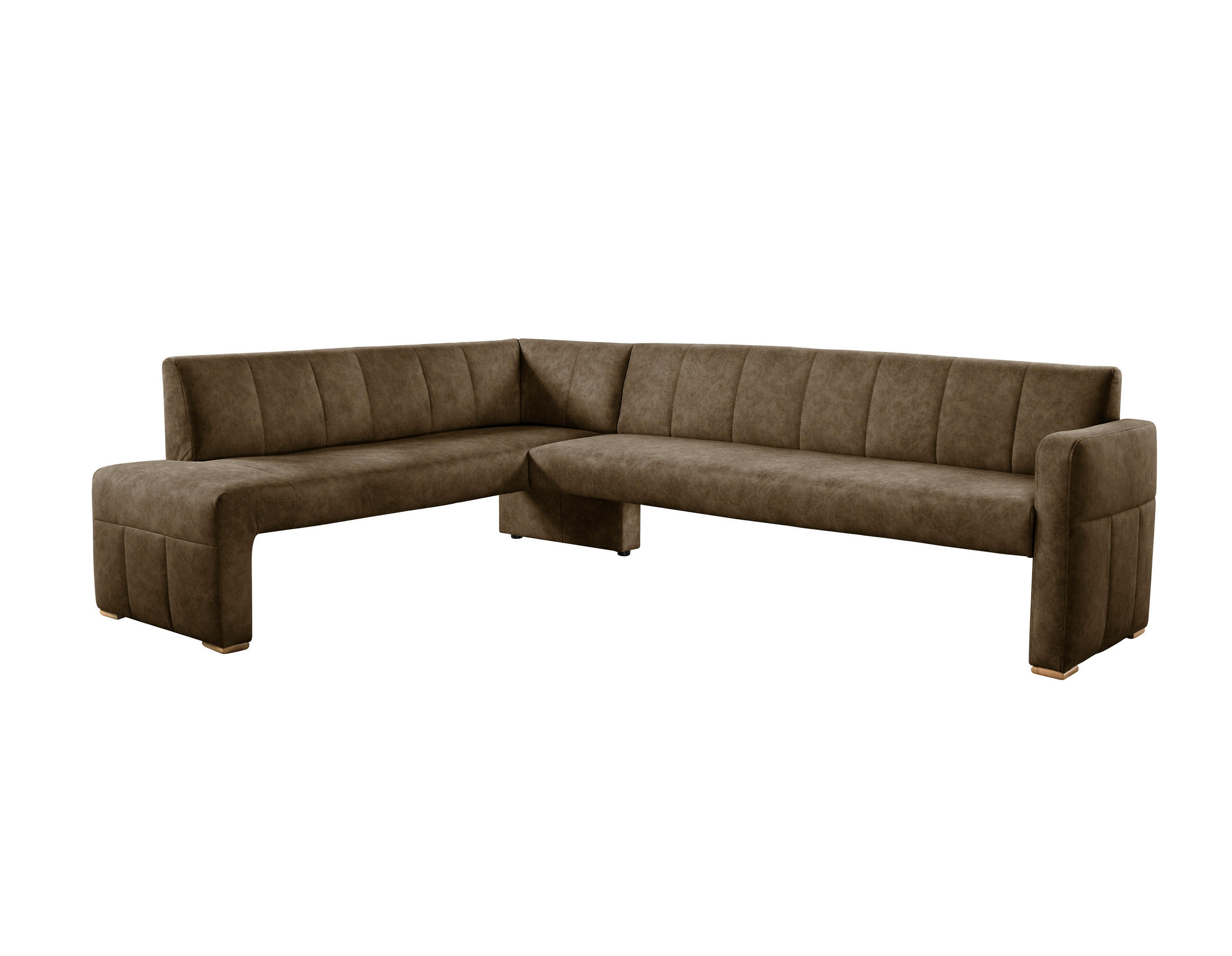 UGAONA KLUPA  braon   - boja hrasta/braon, Moderno, drvo/tekstil (265/199cm) - Livetastic