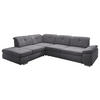 ECKSOFA  in Mikrofaser Grau  260/312 cm  - Chromfarben/Grau, Design, Textil/Metall (260/312cm) - Beldomo Style