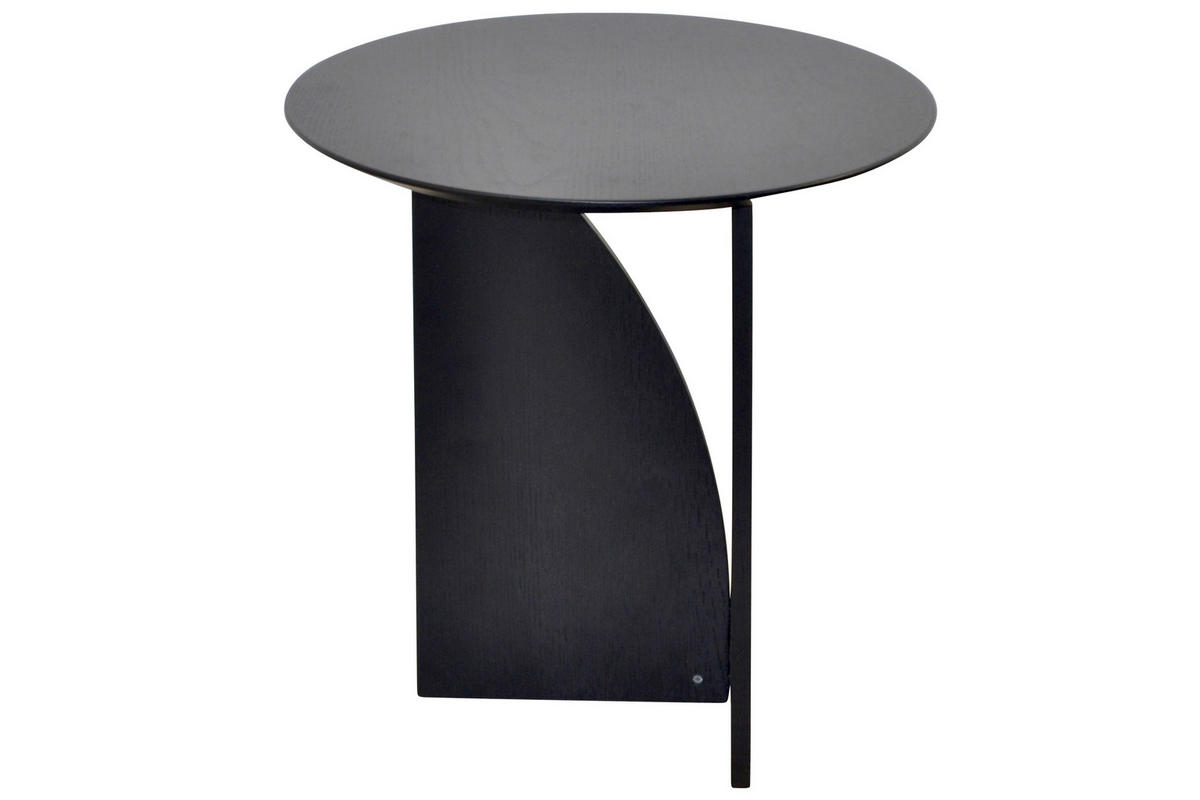 BEISTELLTISCH 50/50/51 cm Schwarz rund  - Schwarz, Design, Holzwerkstoff (50/50/51cm) - MID.YOU