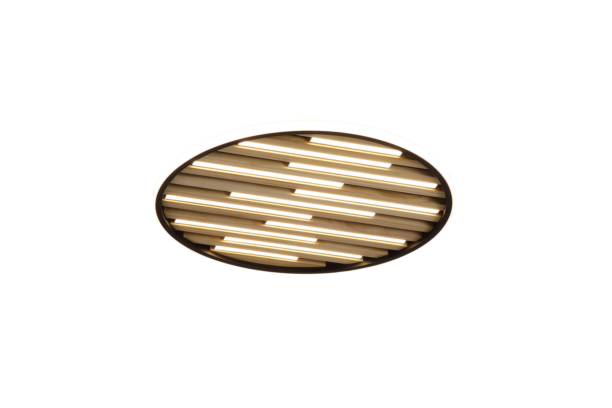 PLAFONIERĂ CU LED - alb/negru, Basics, plastic/metal (49/5,5cm)