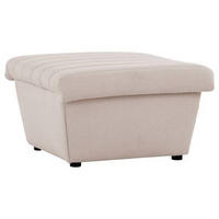 HOCKER in Textil Ecru  - Ecru/Schwarz, Design, Kunststoff/Textil (74/43/85cm) - LOOKS by W.Joop