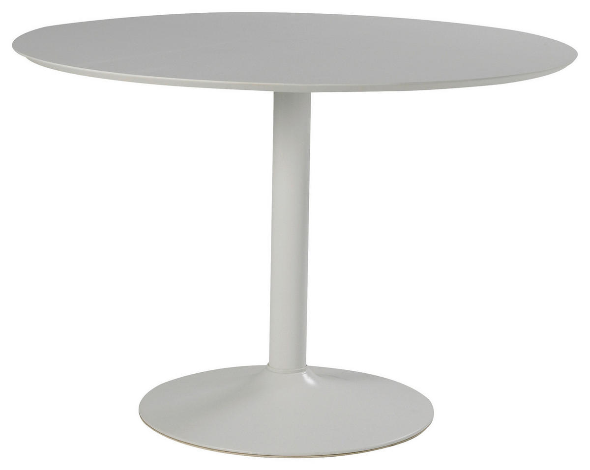 ÉTKEZŐASZTAL - fehér, Design, faalapú anyag/fém (110/76/110cm) - MID.YOU