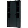 MEHRZWECKSCHRANK 122/230/37 cm  in Schwarz  - Schwarz, Design, Holz/Metall (122/230/37cm) - Livetastic