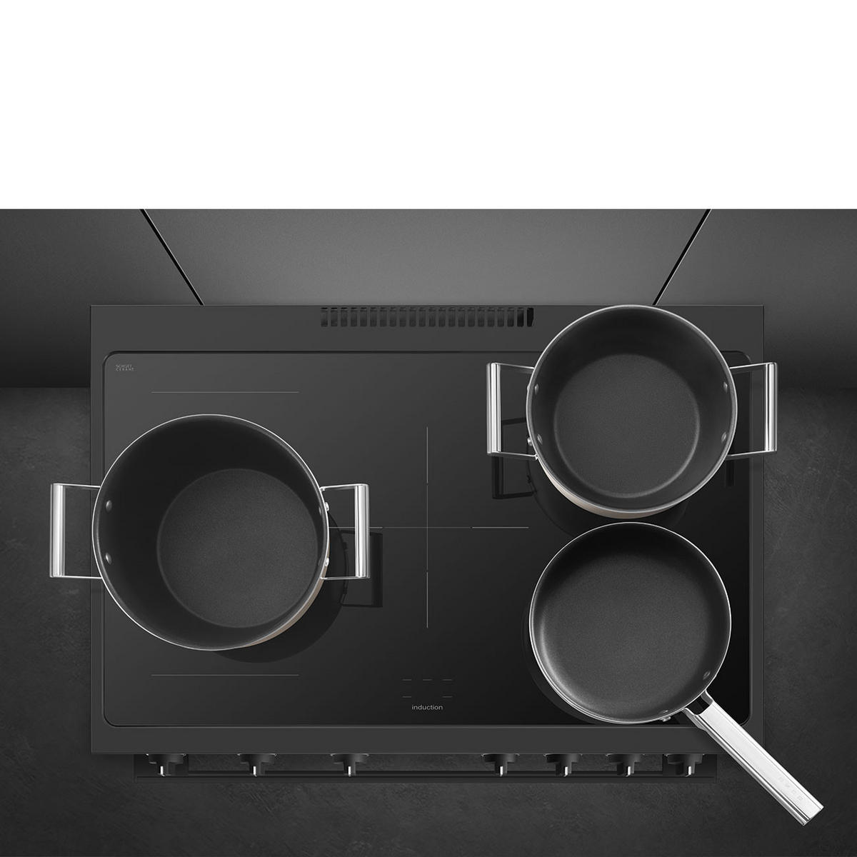 HERD B95IMAN9  - Anthrazit, Basics, Glas/Metall (90/90/60cm) - SMEG