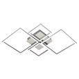 LED-DECKENLEUCHTE 53/53/7 cm   - Chromfarben/Alufarben, Basics, Kunststoff/Metall (53/53/7cm) - Novel