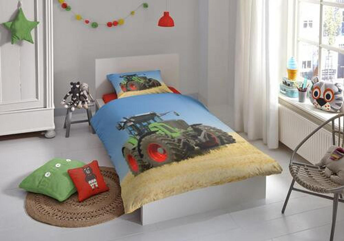 KINDERBETTWÄSCHE Renforcé 135/200 cm  - Blau, Textil (135/200cm)