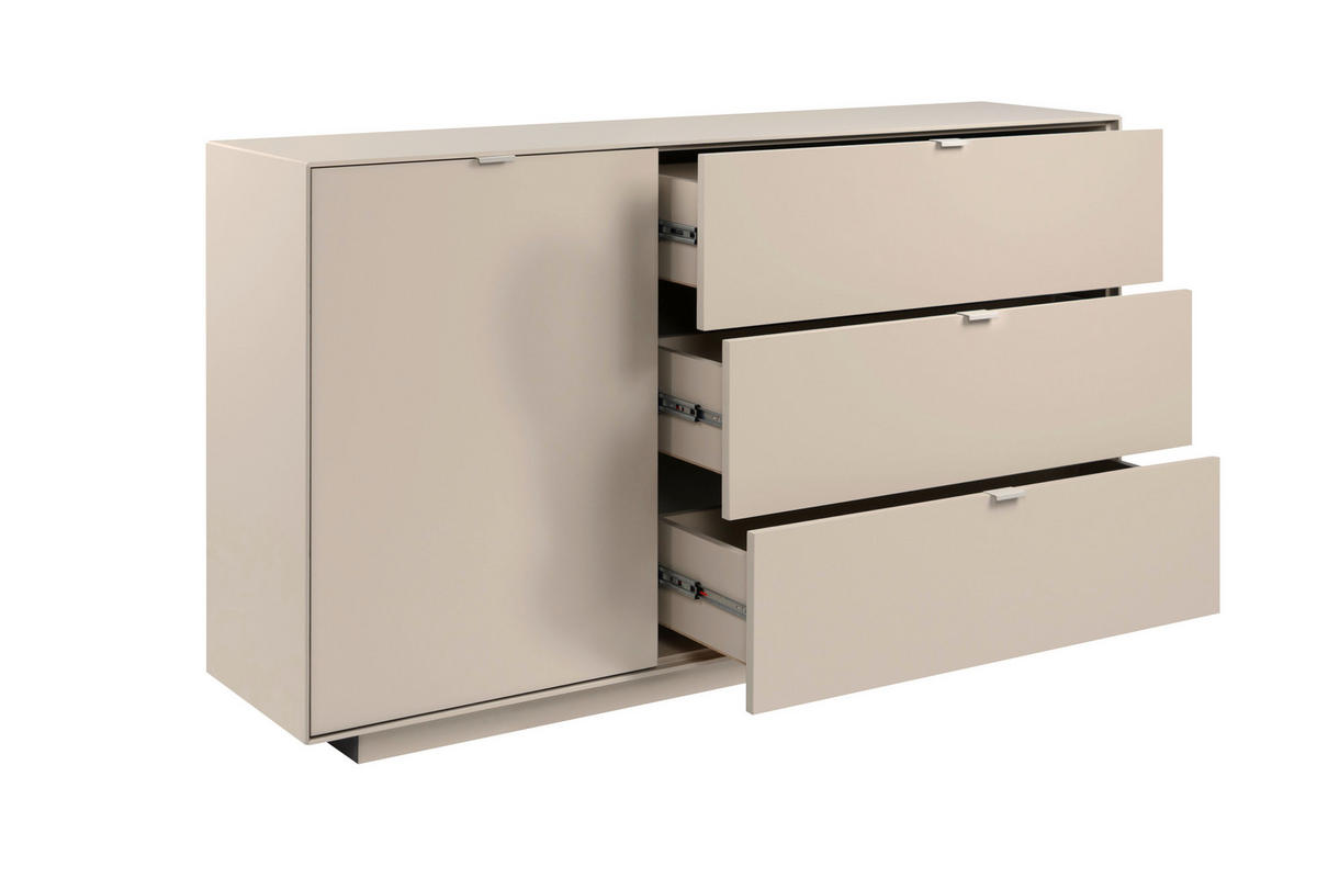 SIDEBOARD  in 160/90/37,5 cm  - Sandfarben, Design, Holzwerkstoff/Kunststoff (160/90/37,5cm) - MID.YOU