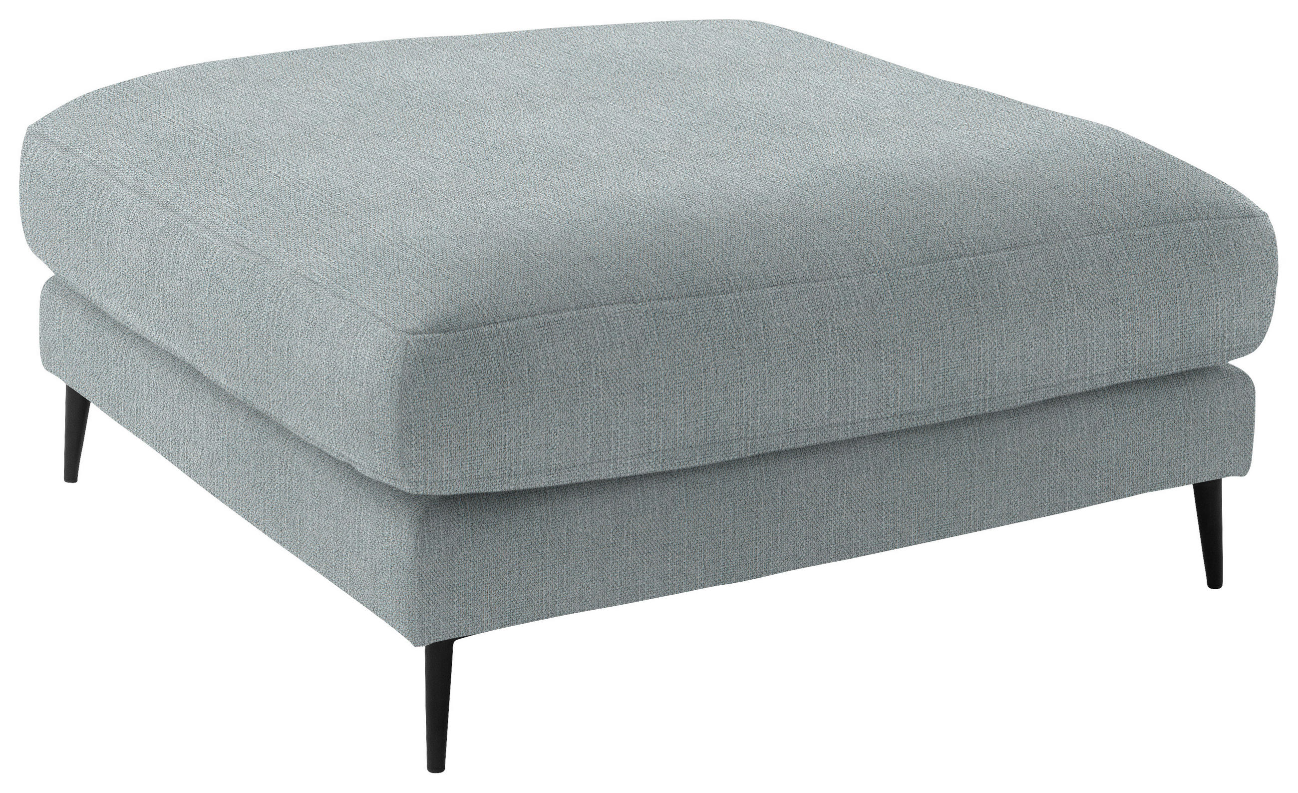 HOCKER in Textil Hellblau  - Schwarz/Hellblau, Design, Textil/Metall (120/43/90cm) - Dieter Knoll