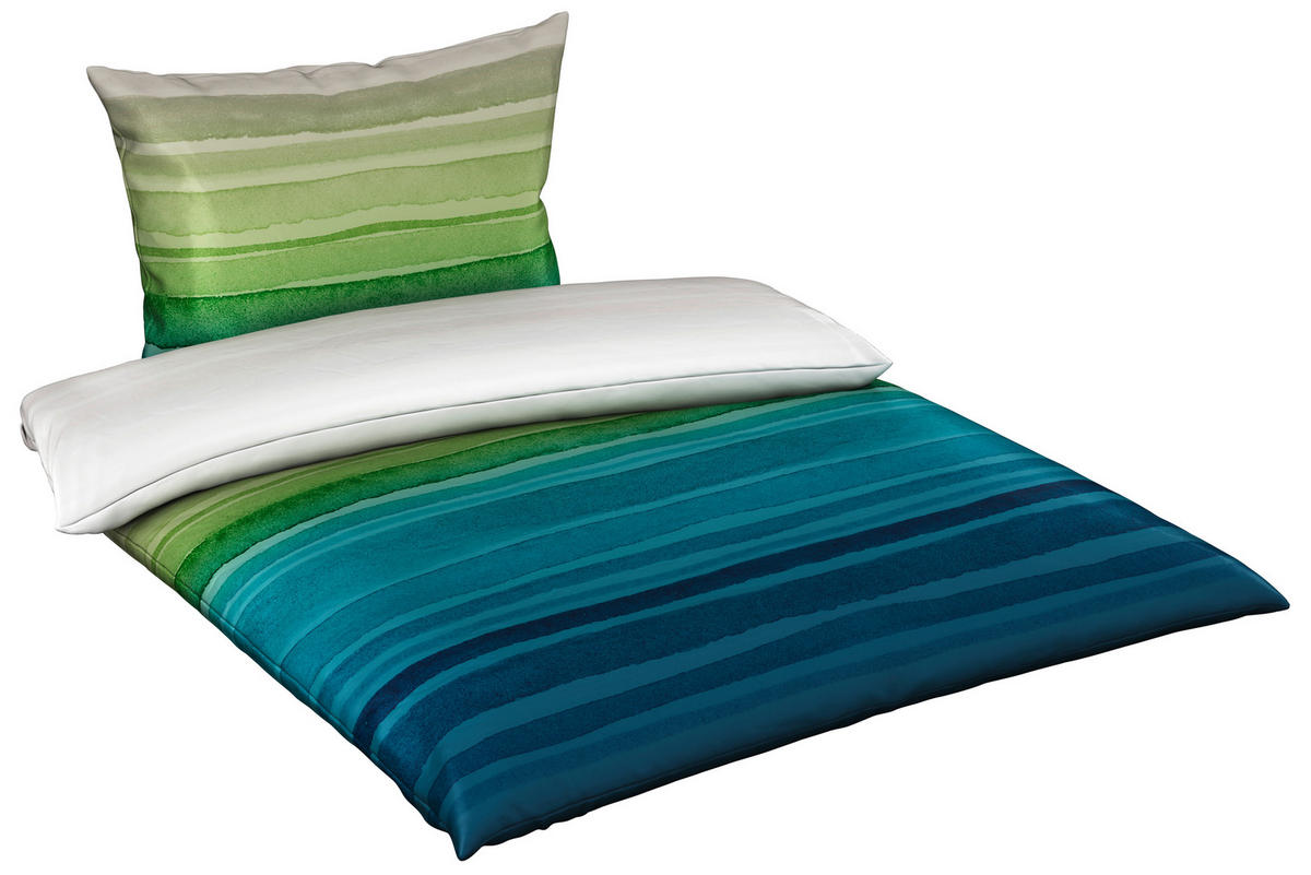 BETTWÄSCHE Satin 140/200 cm  - Blau, Trend, Textil (140/200cm) - Esposa