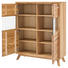 VITRINE Wildeiche furniert, massiv Eichefarben - Chromfarben/Eichefarben, Natur, Glas/Holz (108/140/40cm) - Carryhome