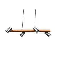 HÄNGELEUCHTE 80/20/150 cm    - Nickelfarben, Lifestyle, Holz/Metall (80/20/150cm) - Trio Leuchten