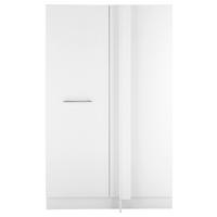 VÍCEÚČELOVÁ SKŘÍŇ, bílá, 100/162/68 cm - bílá/černá, Design, kov/kompozitní dřevo (100/162/68cm)