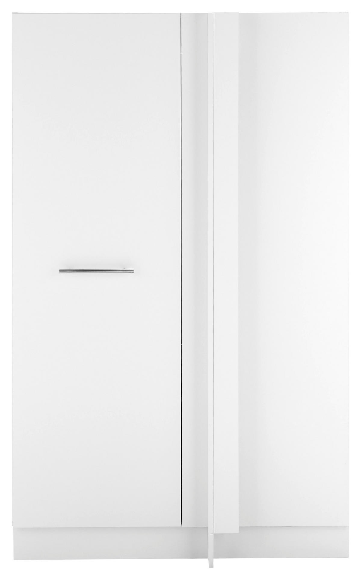 VÍCEÚČELOVÁ SKŘÍŇ, bílá, 100/162/68 cm - bílá/černá, Design, kov/kompozitní dřevo (100/162/68cm)