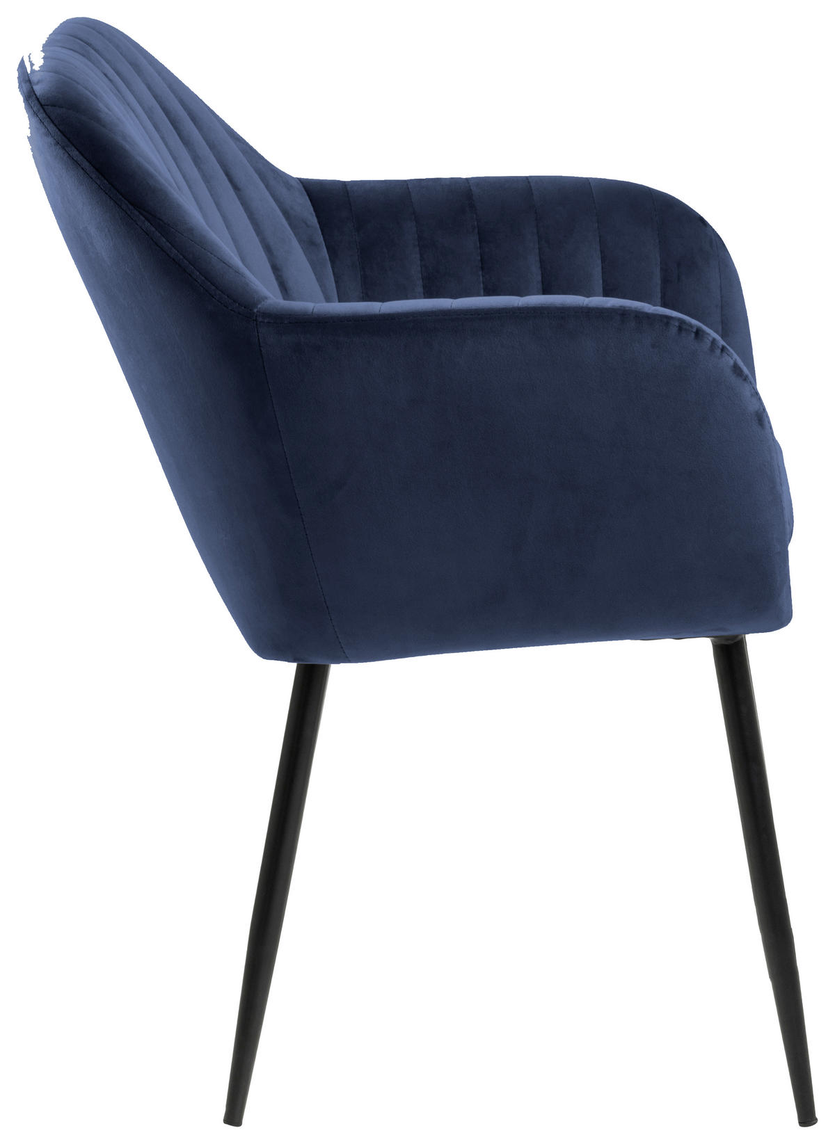 ŽIDLE S PODRUČKAMI, velur, černá, tmavě modrá - černá/tmavě modrá, Trend, kov/textil (57/83/59cm) - Ambia Home