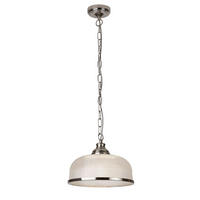 HÄNGELEUCHTE Bistro II 27/120/27 cm  - Silberfarben, Design, Glas/Metall (27/120/27cm)