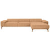 ECKSOFA in Flachgewebe Currygelb  - Wildeiche/Currygelb, Design, Holz/Textil (334/193cm) - Niels Andersson