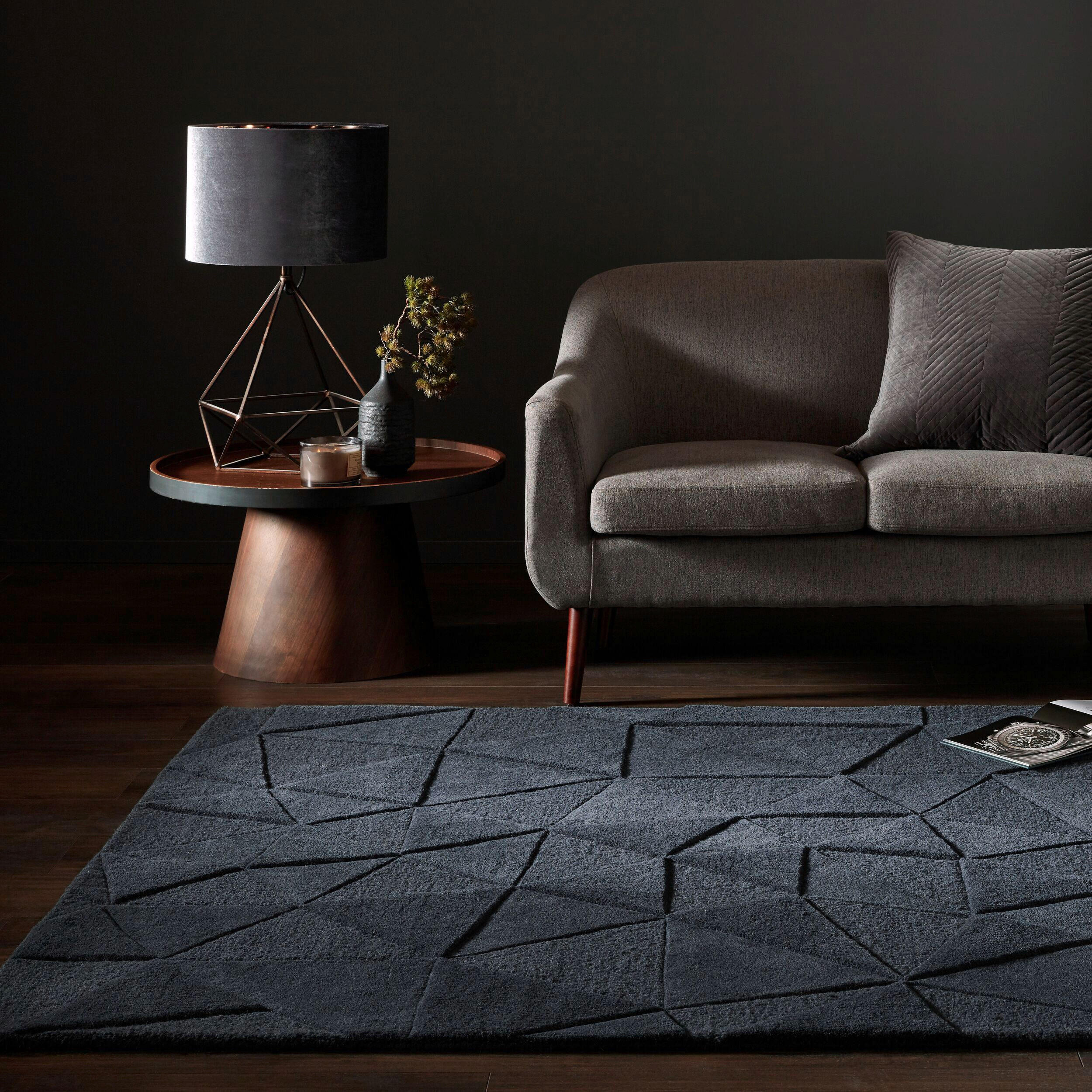 VLNĚNÝ KOBEREC, 120/170 cm, šedá - šedá, Basics, textil (120/170cm)