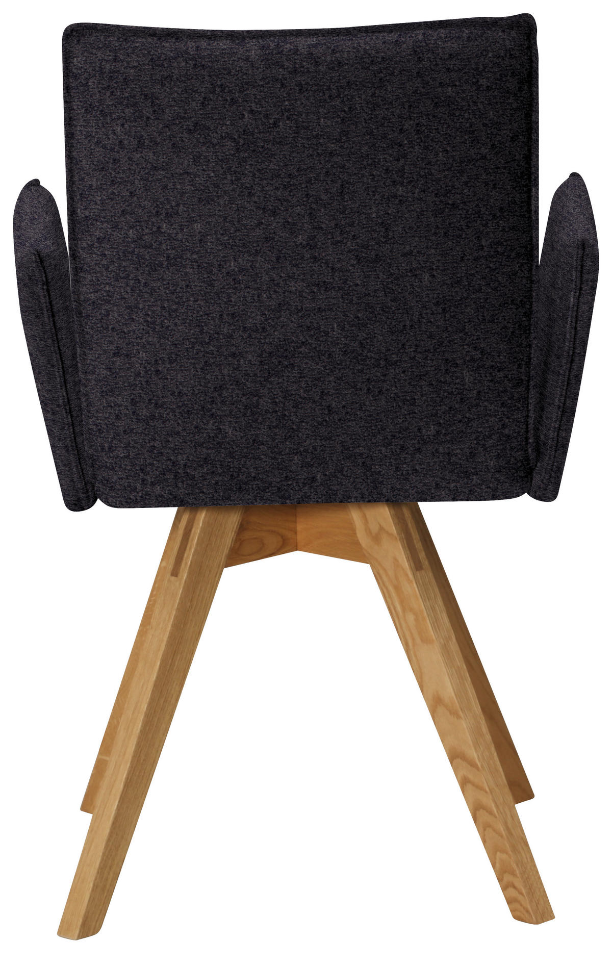 ARMLEHNSTUHL  in Samt  - Eichefarben/Anthrazit, Konventionell, Holz/Textil (60/91/61cm) - Moderano
