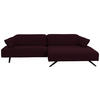 ECKSOFA in Struktur Lila  - Anthrazit/Lila, Design, Textil/Metall (276/165cm) - Himolla