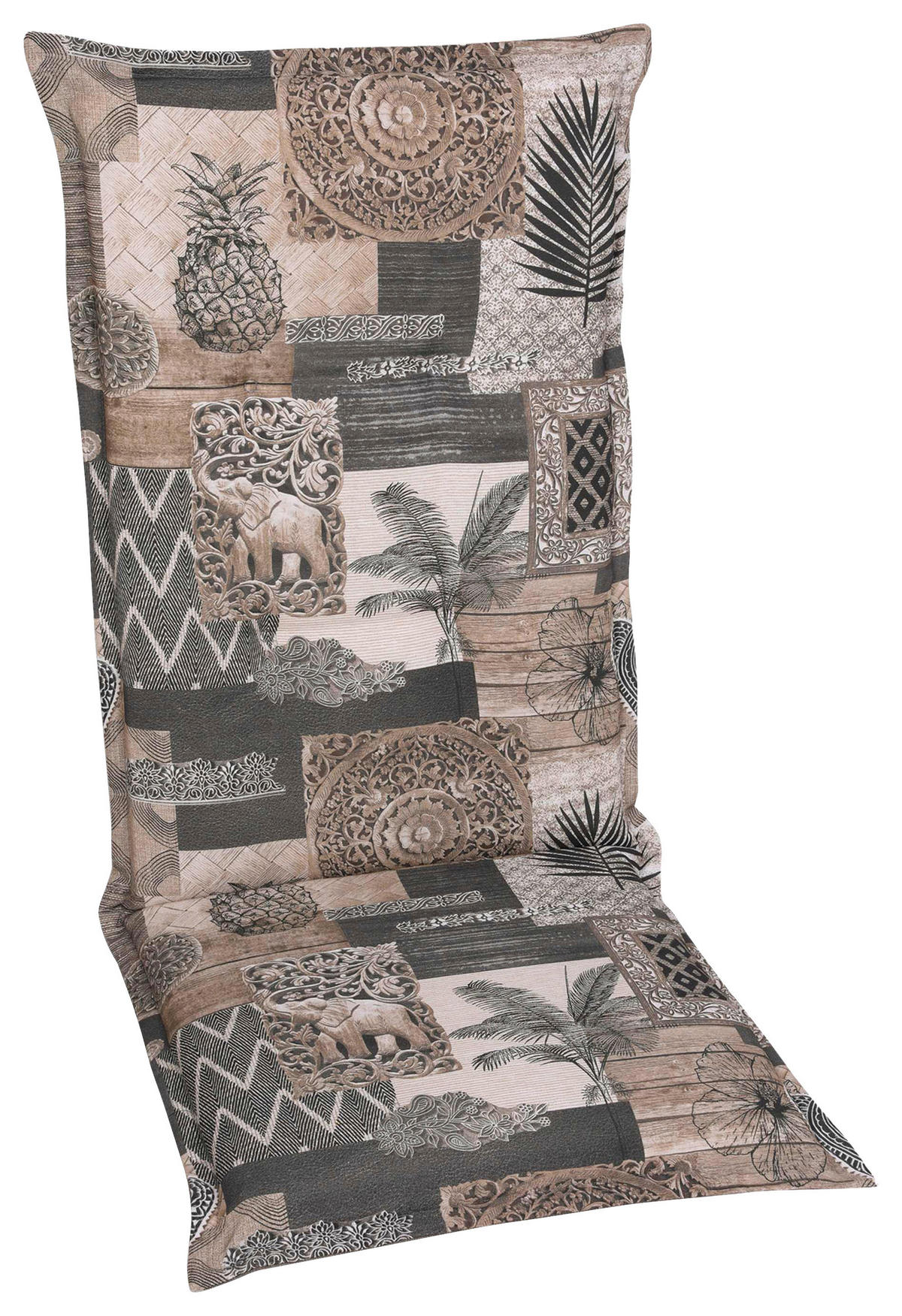 JASTUK ZA STOLICU  50/7/120 cm    - bijela/crna, Design, tekstil (50/7/120cm)