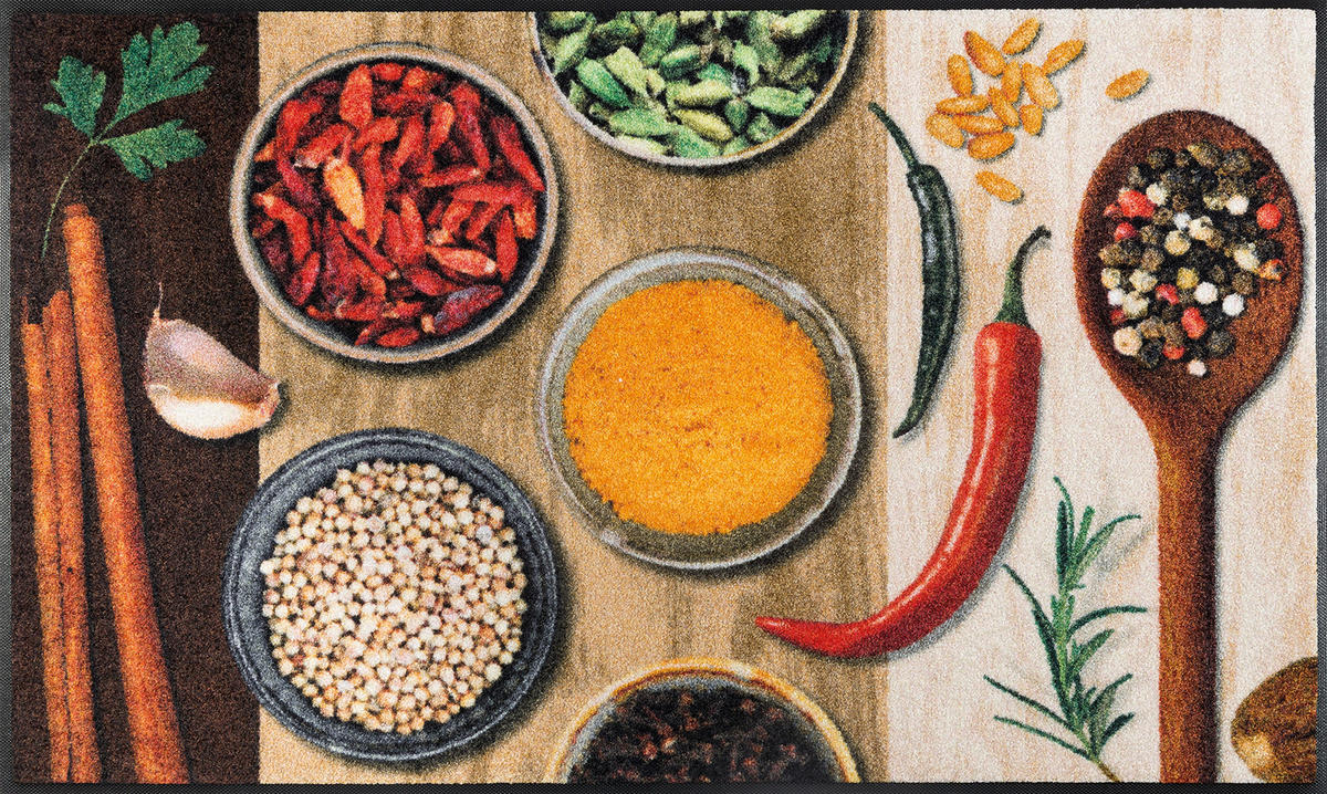 KÜCHENTEPPICH 75/120 cm Hot Spices Multicolor  - Multicolor, KONVENTIONELL, Kunststoff/Textil (75/120cm) - wash+dry