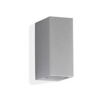 ZUNANJA STENSKA SVETILKA     15,1/6,7/9,2 cm          - srebrne barve, Basics, kovina (15,1/6,7/9,2cm)