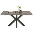 ESSTISCH in Holzwerkstoff 160-210/90/78 cm - Schwarz/Grau, KONVENTIONELL, Holzwerkstoff (160-210/90/78cm) - Hom`in