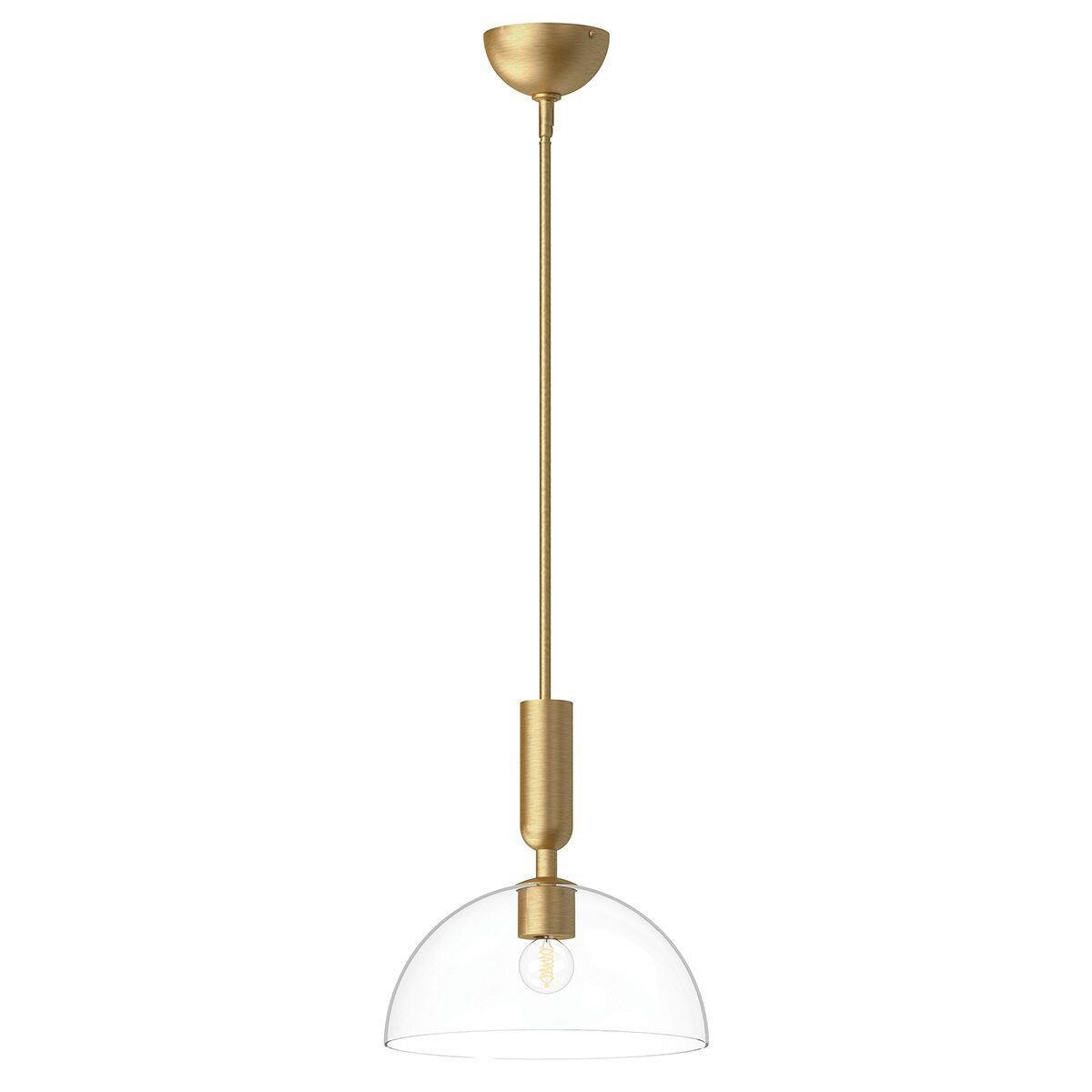 VISEČA SVETILKA  Alora Mood      32,4/30,5 cm     60 W E27 - zlate barve, Konvencionalno, kovina/steklo (32,4/30,5cm) - Elstead Lighting