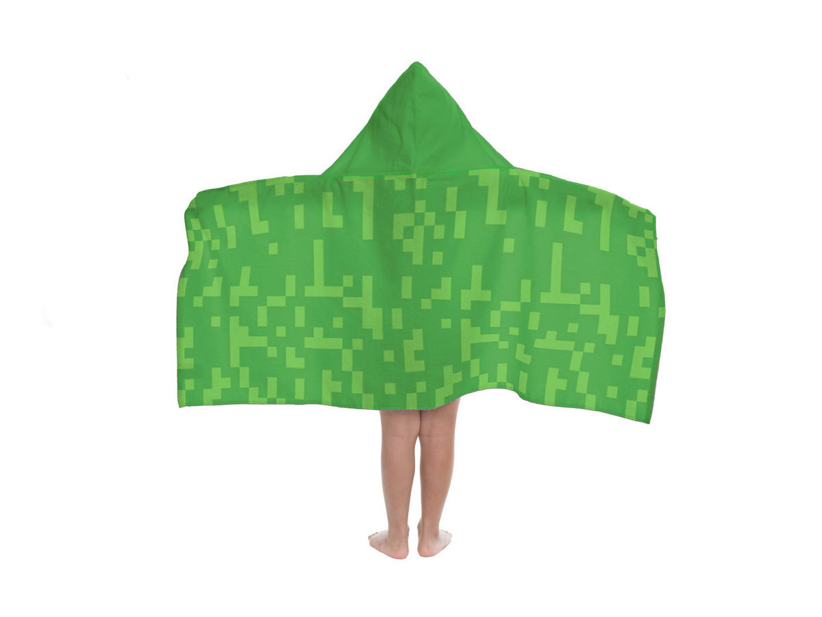 KAPUZENBADETUCH MINECRAFT THE CREEPER 130/56 cm  - Grün, Basics, Textil (130/56cm)