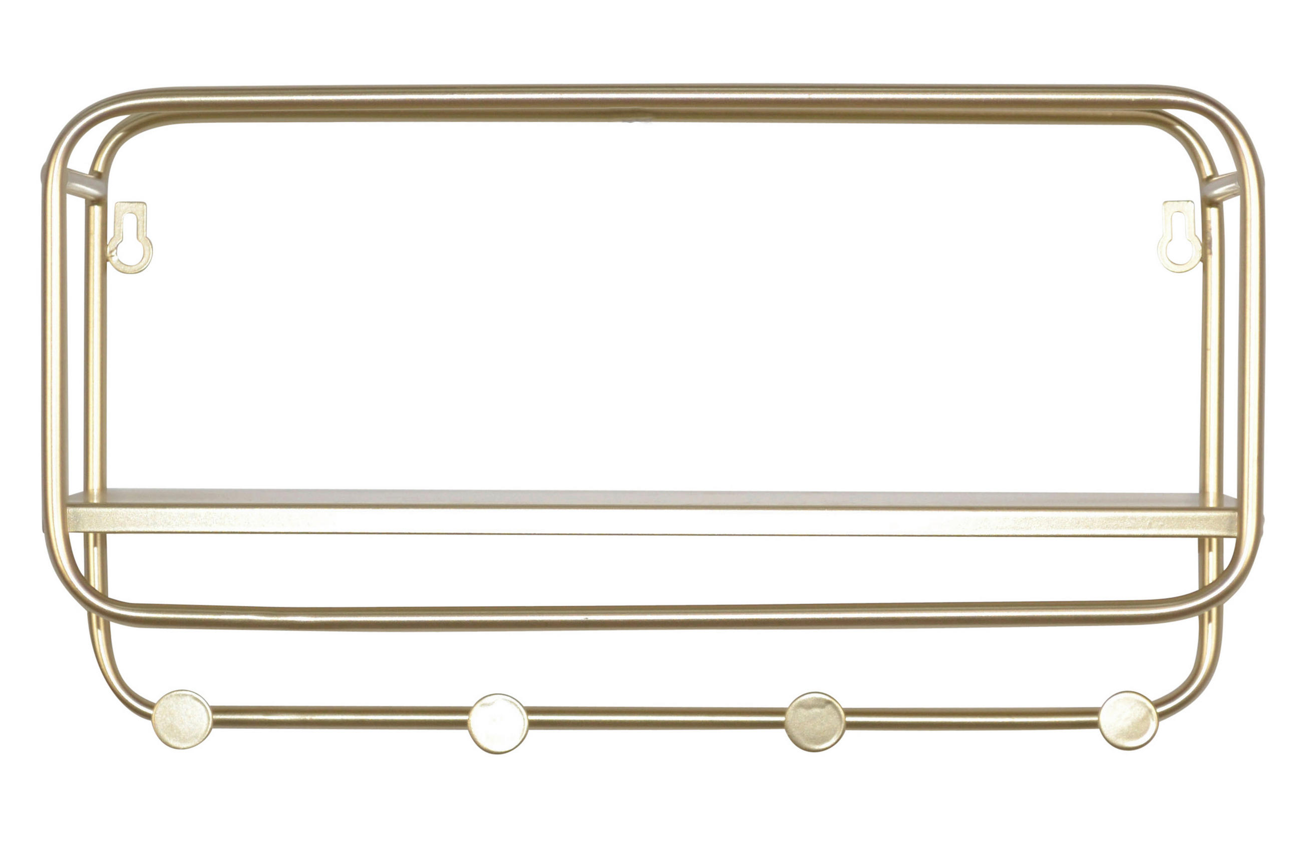 WANDREGAL Goldfarben  - Goldfarben, Design, Metall (45/25/15cm) - MID.YOU